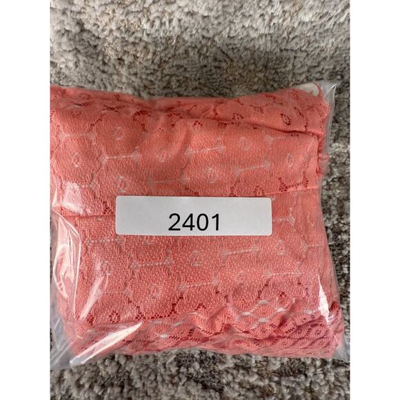 Danny Nicole Size 6 Geometric Lace Mini Fit Flared Dress Pink Sleeveless Lined - Picture 11 of 11